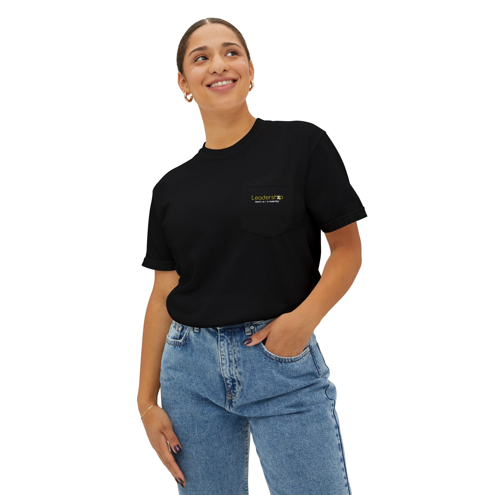 Pocket T-Shirt — Minimal Garment-Dyed Tee with Subtle Chest Logo