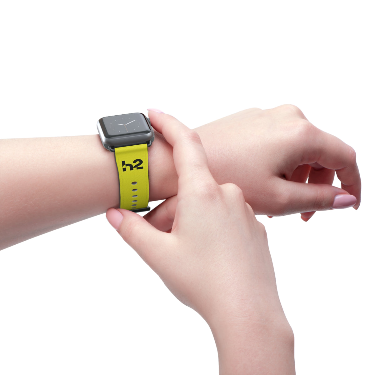 Neon Yellow h2 Silicone Watch Band – Sport Apple Watch Strap