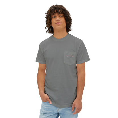 Pocket T-Shirt — Minimalist Gray Garment-Dyed Crew with Subtle Pocket Accent