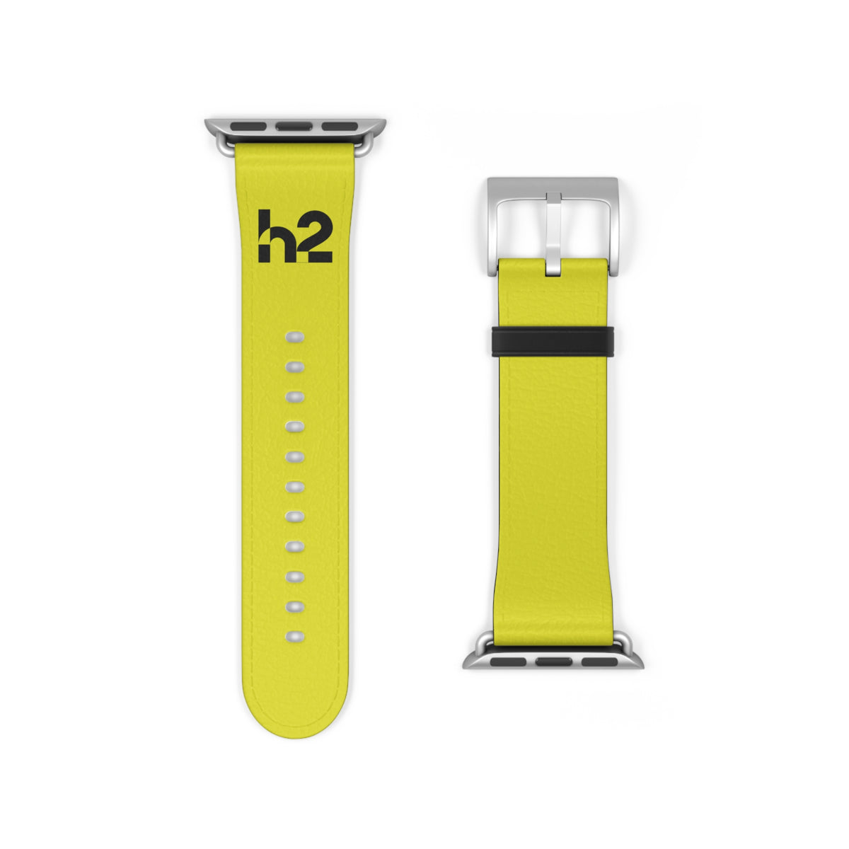 Neon Yellow h2 Silicone Watch Band – Sport Apple Watch Strap