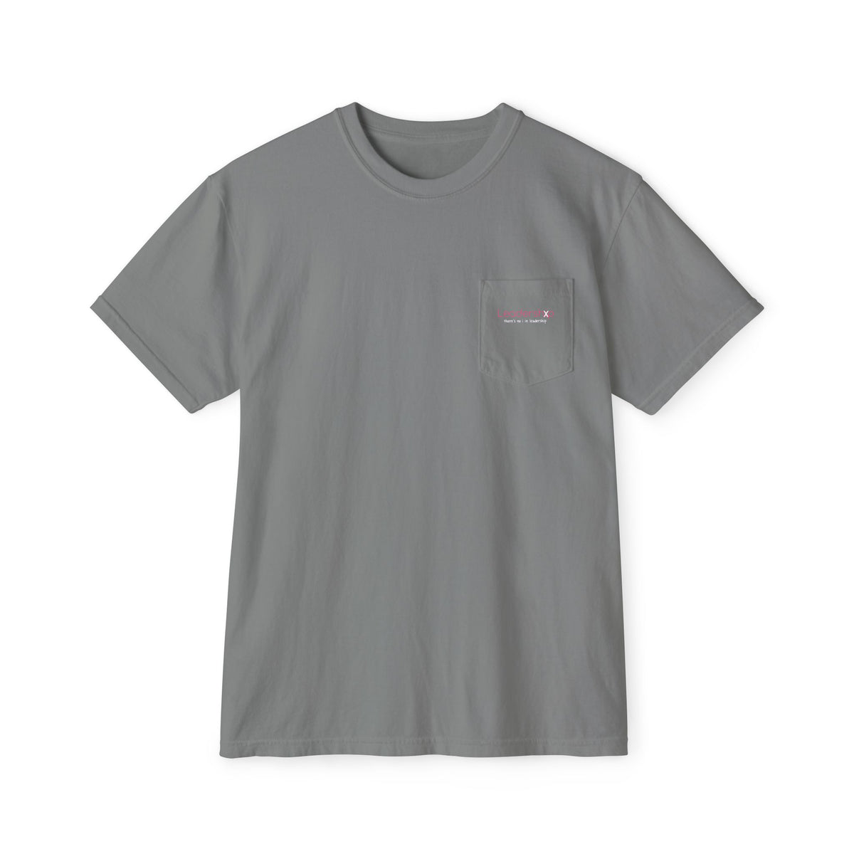 Pocket T-Shirt — Minimalist Gray Garment-Dyed Crew with Subtle Pocket Accent