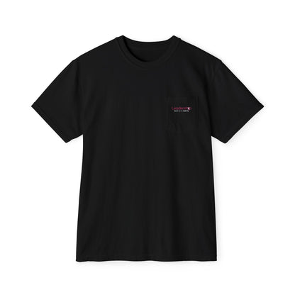 Pocket T-Shirt — Minimalist Gray Garment-Dyed Crew with Subtle Pocket Accent
