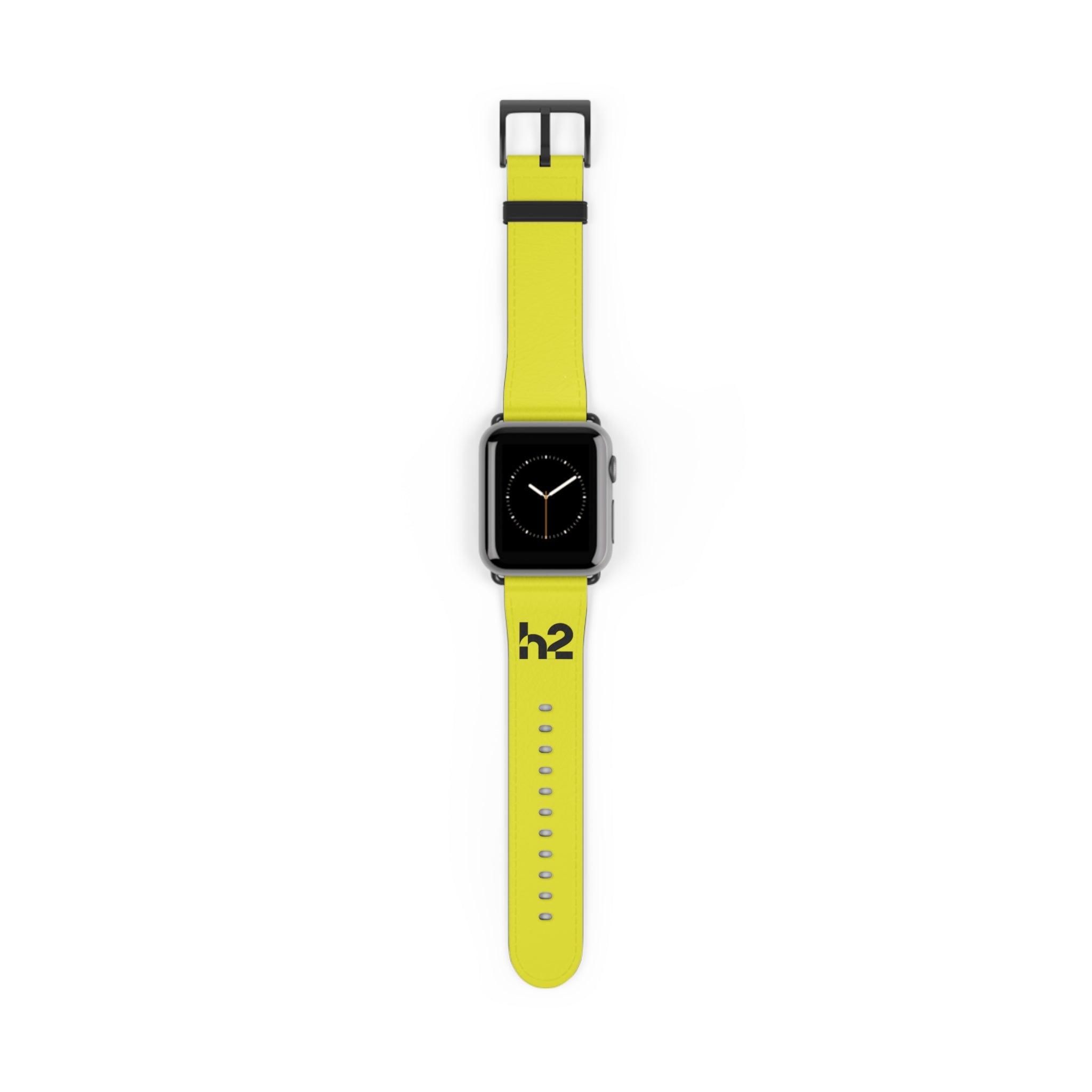 Neon Yellow h2 Silicone Watch Band – Sport Apple Watch Strap