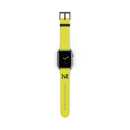 Neon Yellow h2 Silicone Watch Band – Sport Apple Watch Strap