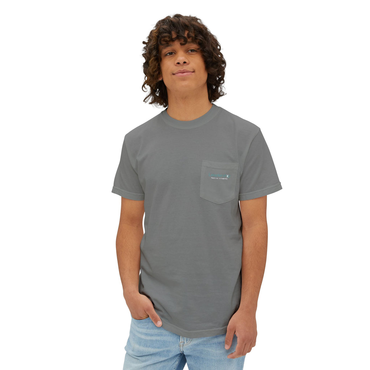 Pocket T-Shirt — Minimal Subtle Logo Garment-Dyed Tee