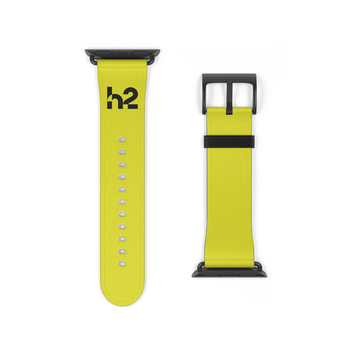 Neon Yellow h2 Silicone Watch Band – Sport Apple Watch Strap