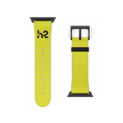 Neon Yellow h2 Silicone Watch Band – Sport Apple Watch Strap