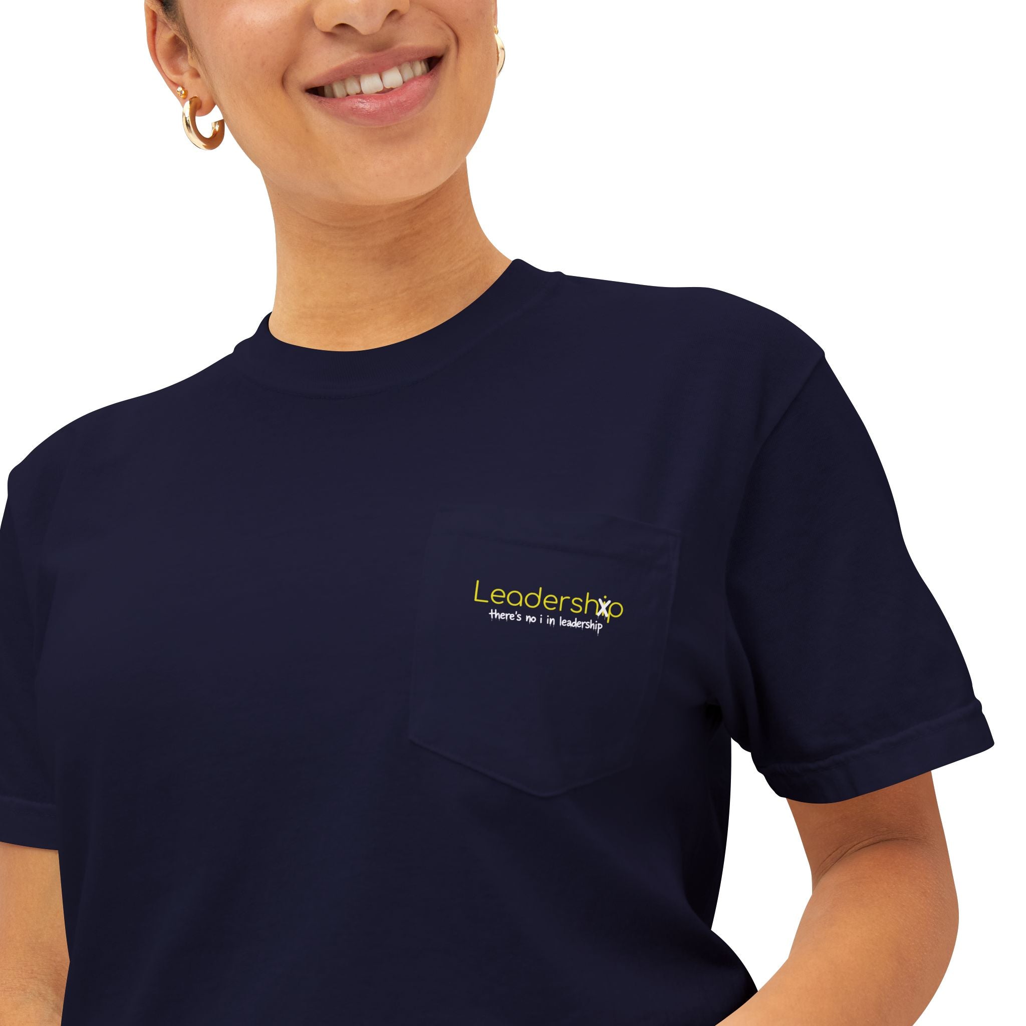 Pocket T-Shirt — Minimal Garment-Dyed Tee with Subtle Chest Logo