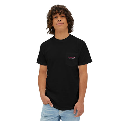 Pocket T-Shirt — Minimalist Gray Garment-Dyed Crew with Subtle Pocket Accent