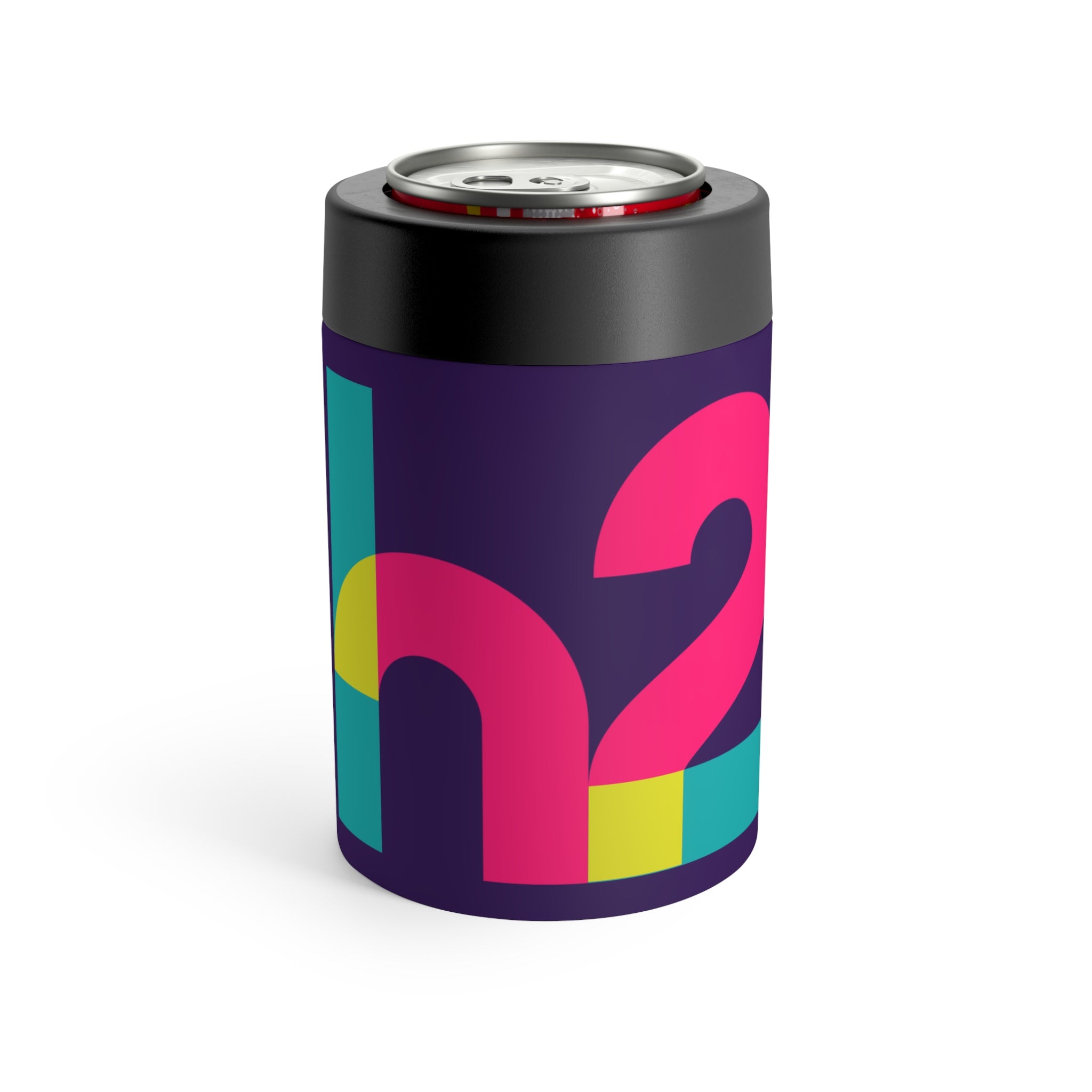 Color Block '24 Can Holder – Retro Neon Party Cooler Sleeve