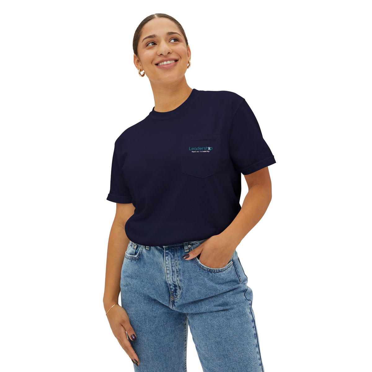 Pocket T-Shirt — Minimal Subtle Logo Garment-Dyed Tee