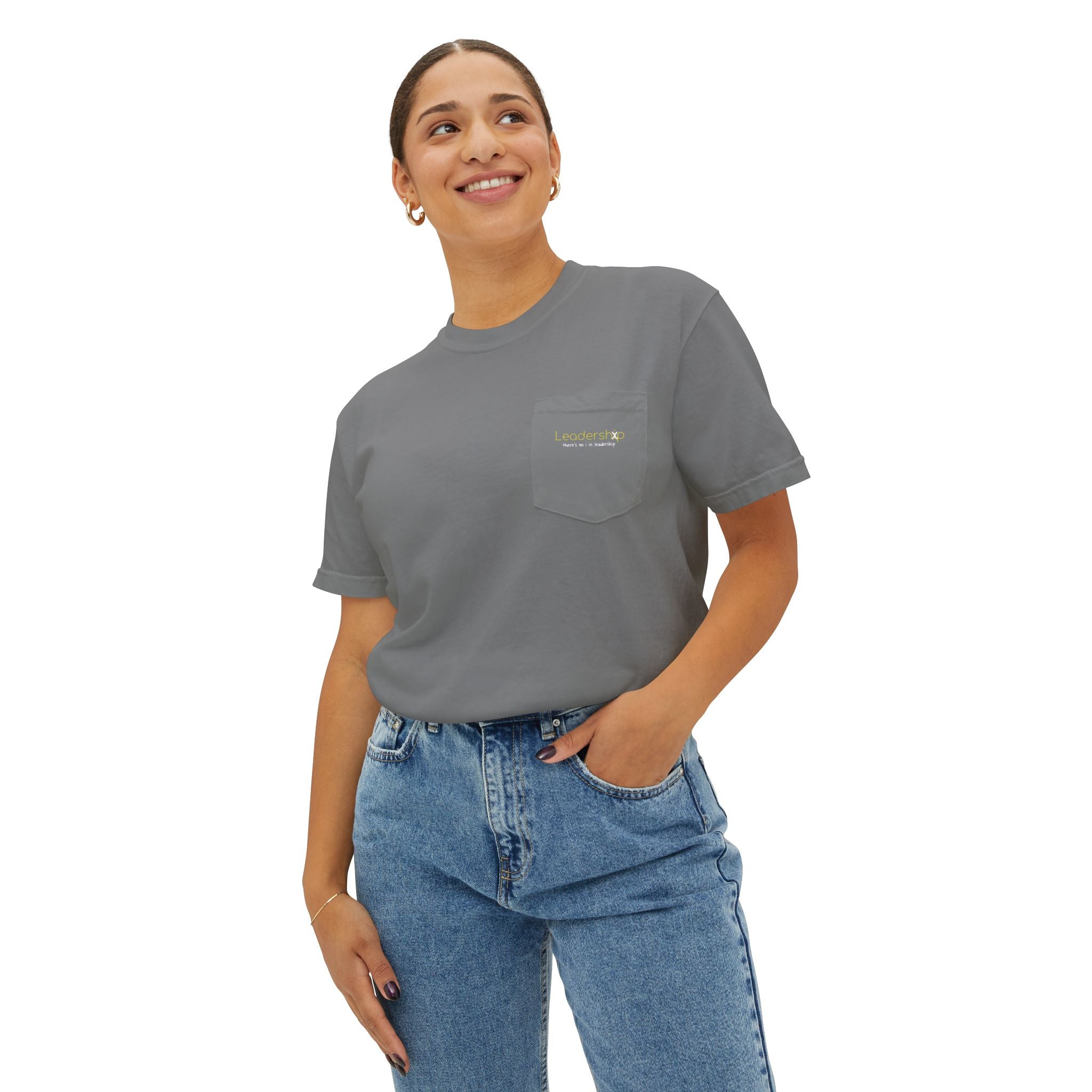 Pocket T-Shirt — Minimal Garment-Dyed Tee with Subtle Chest Logo