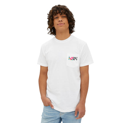 H2O4 Pocket T‑Shirt — Minimal Water Logo Pocket Tee