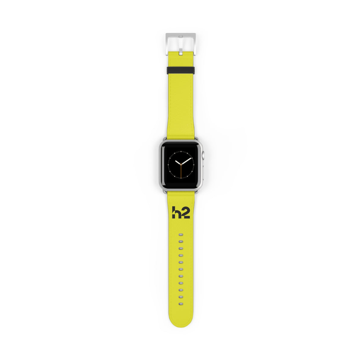 Neon Yellow h2 Silicone Watch Band – Sport Apple Watch Strap