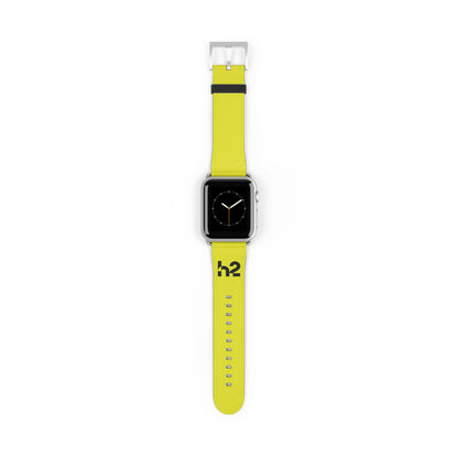 Neon Yellow h2 Silicone Watch Band – Sport Apple Watch Strap