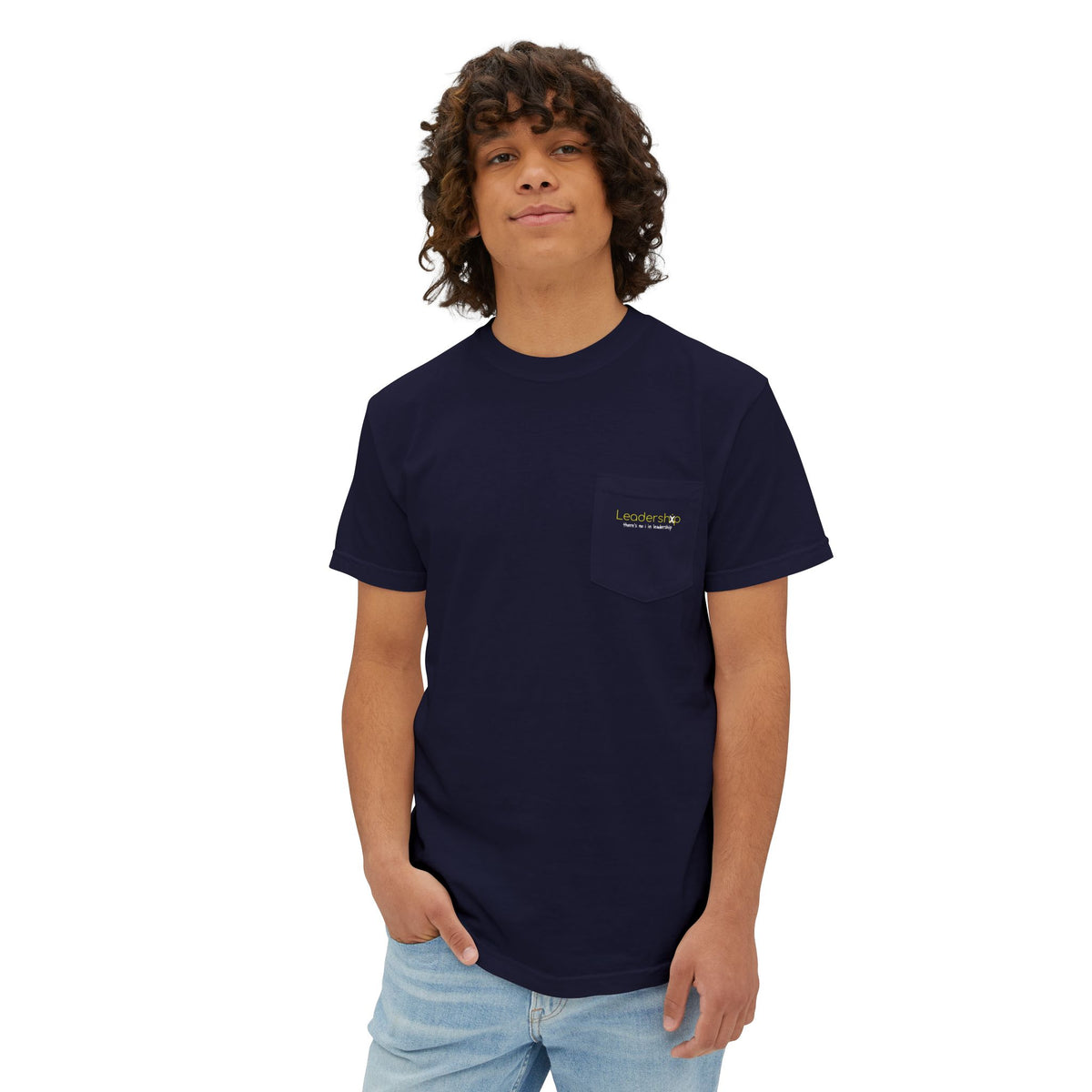 Pocket T-Shirt — Minimal Garment-Dyed Tee with Subtle Chest Logo