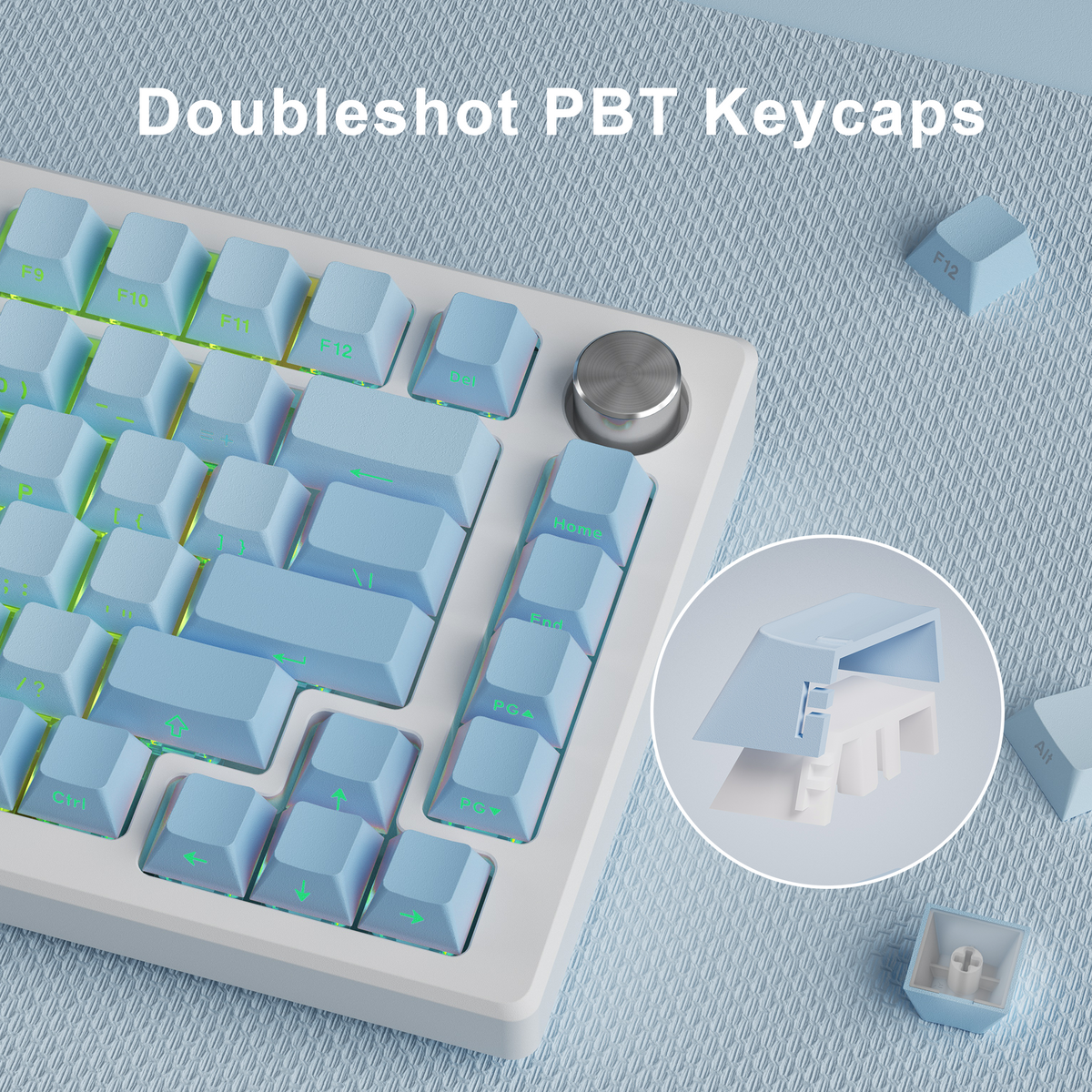 XVX Gradient X-Axis Series Side-Printed Cherry Profile 121-Key PBT Keycap Set
