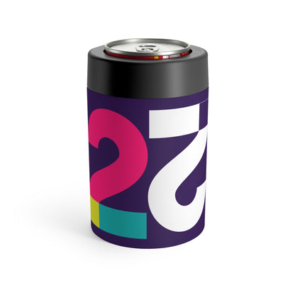Color Block '24 Can Holder – Retro Neon Party Cooler Sleeve