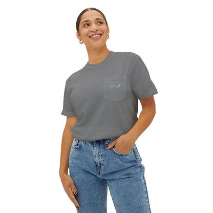 Pocket T-Shirt — Minimal Subtle Logo Garment-Dyed Tee