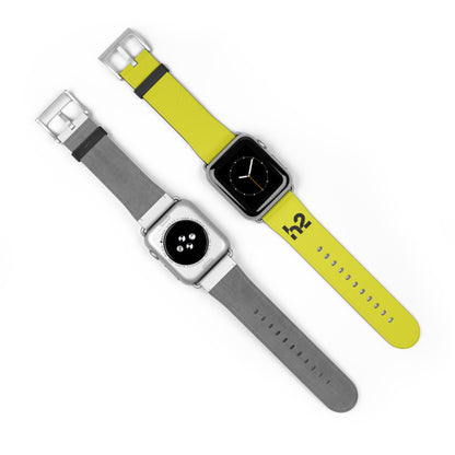 Neon Yellow h2 Silicone Watch Band – Sport Apple Watch Strap