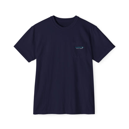 Pocket T-Shirt — Minimal Subtle Logo Garment-Dyed Tee