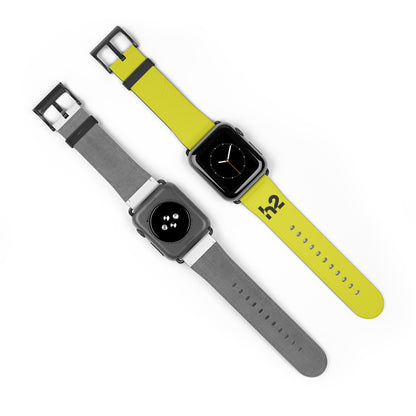Neon Yellow h2 Silicone Watch Band – Sport Apple Watch Strap